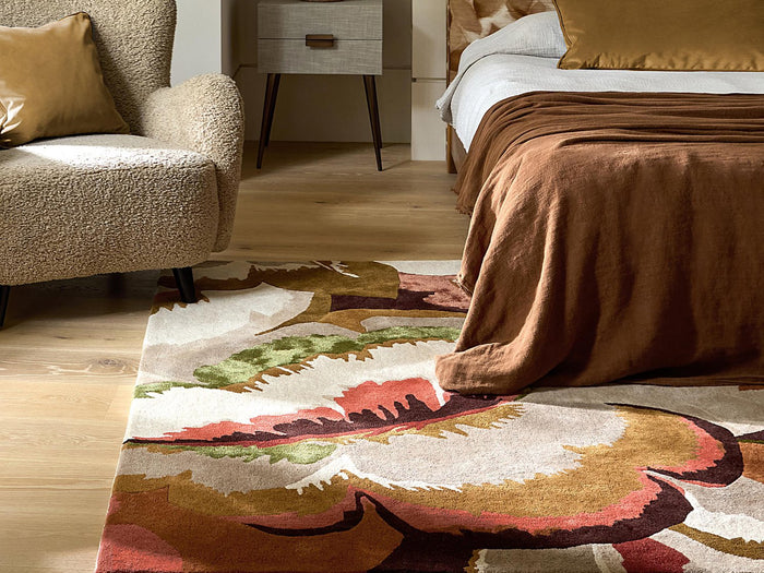 Harlequin Calathea Rug - Amber/Brazilian Rosewood