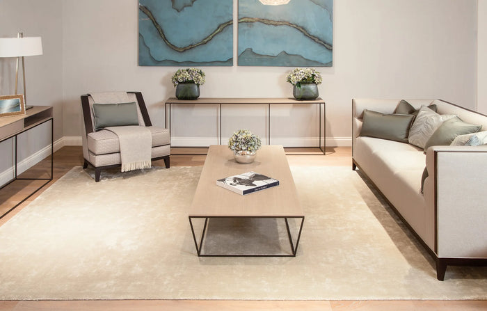 Katherine Carnaby Chrome Rug - Bone