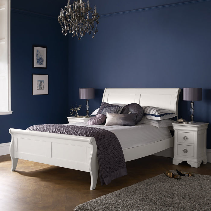 Chantilly Panel Bedstead - White