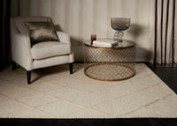 Katherine Carnaby Coast Diamond Rug - Cream CD03