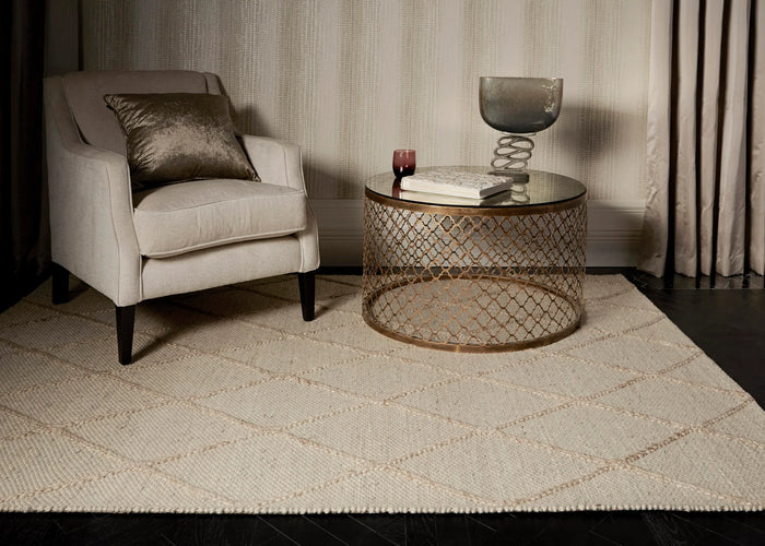 Katherine Carnaby Coast Diamond Rug - Cream CD03