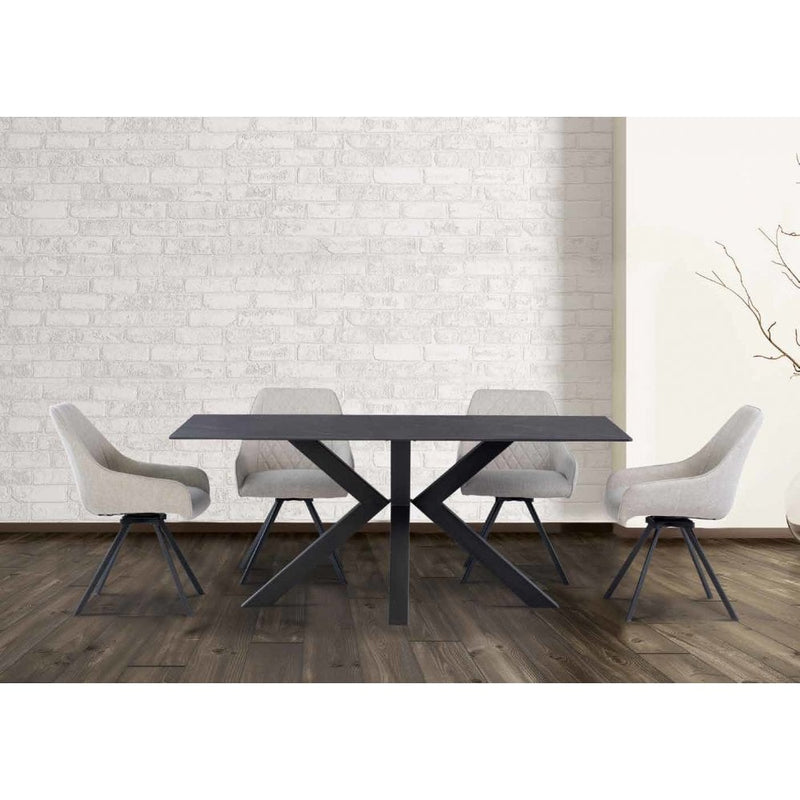 Cora 1.80m Dining Table - Mooney Black