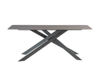 Camilla Dining Tables - Matt Grey Top/Black Leg
