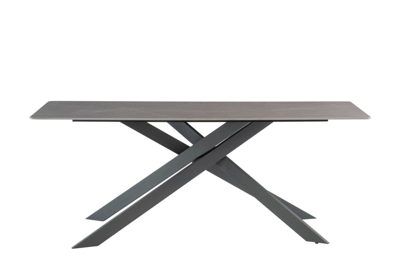 Camilla Dining Tables - Matt Grey Top/Black Leg