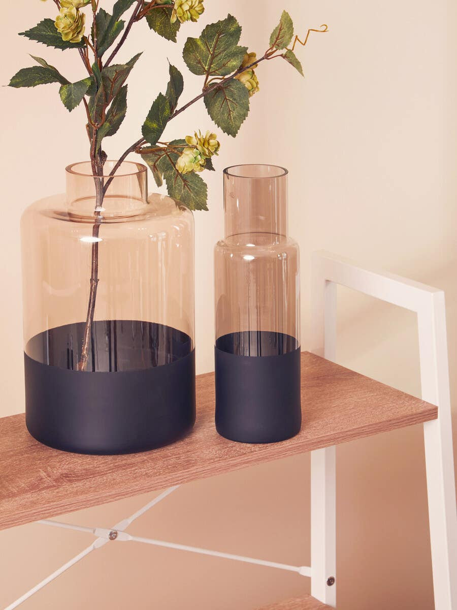 Cova Smoked Glass Vase Collection