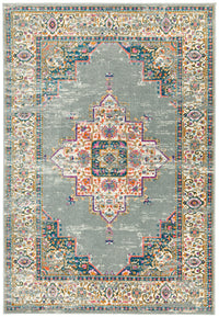 Colt Flatweave Rug - Medallion Grey CL02