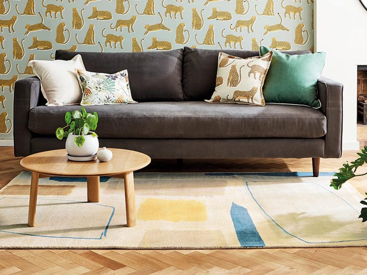 Scion Living Rugs - Composition Papaya