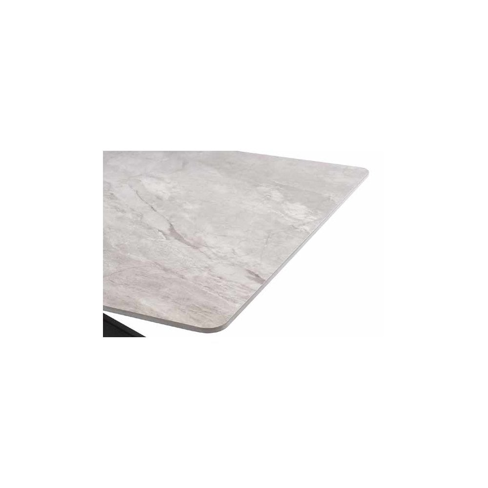 Camilla Dining Tables - Rebecca Grey Top/Black Leg