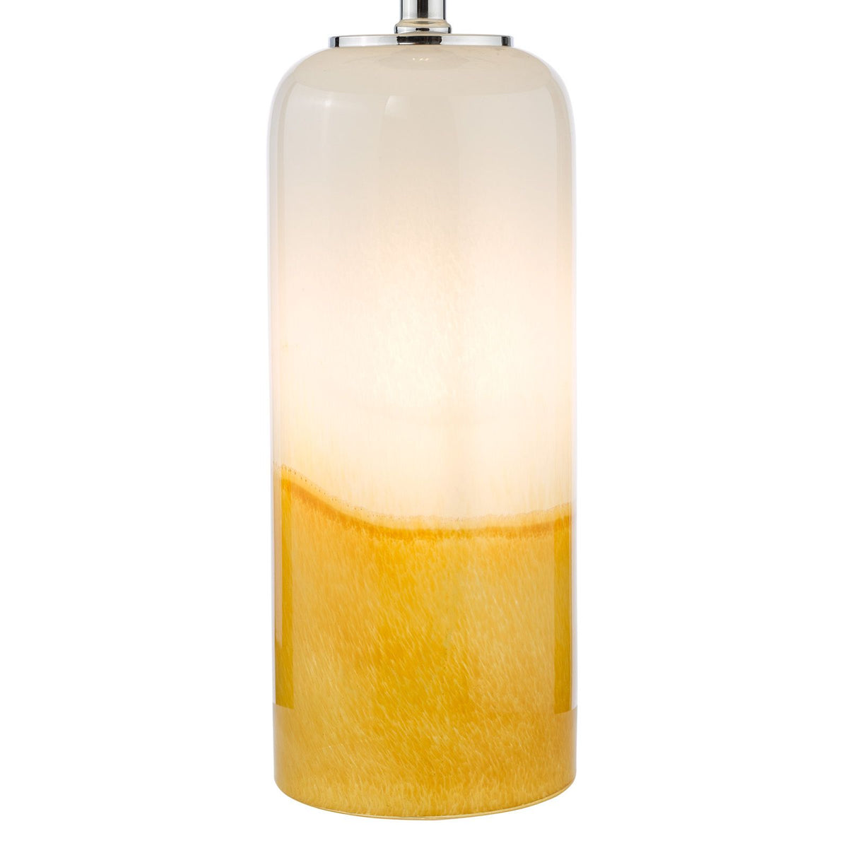 Deandra Table Lamp - Yellow Art Glass