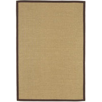 Sisal Rug - Linen/Chocolate Border