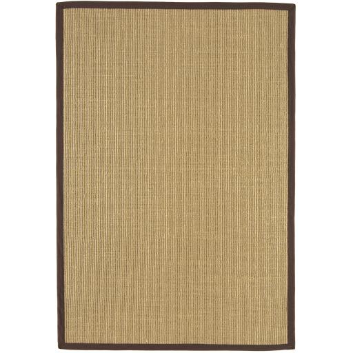 Sisal Rug - Linen/Chocolate Border