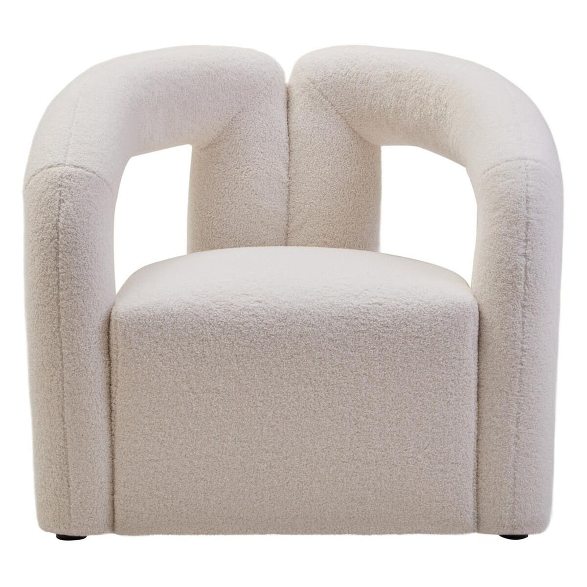 Davina Statement Chair - Ivory Boucle