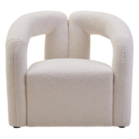 Davina Statement Chair - Ivory Boucle