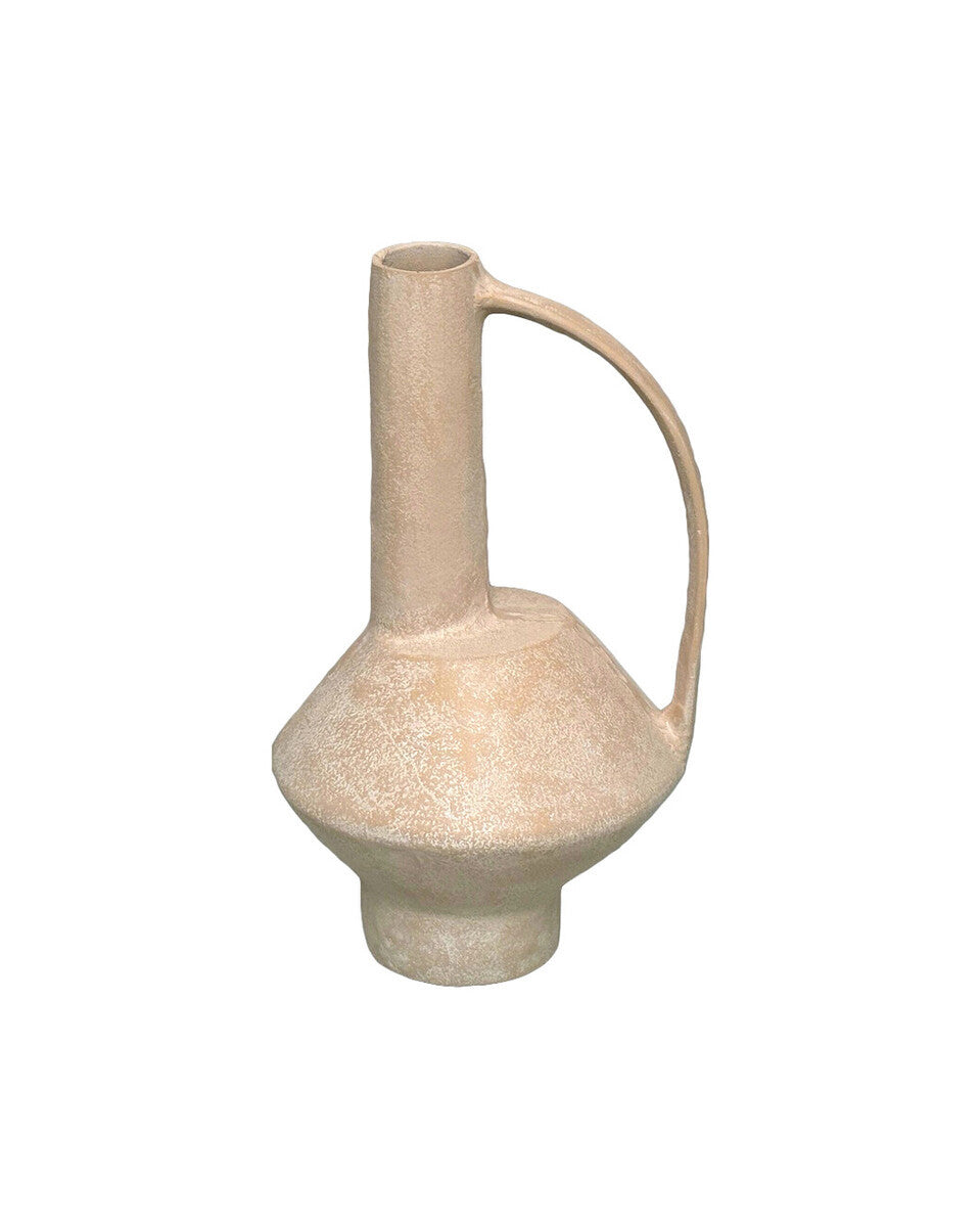 Densita Textured Beige Whitewash Vase Collection