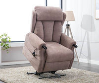 Denmark Riser/Recliner - Brushstroke Mocha Fabric