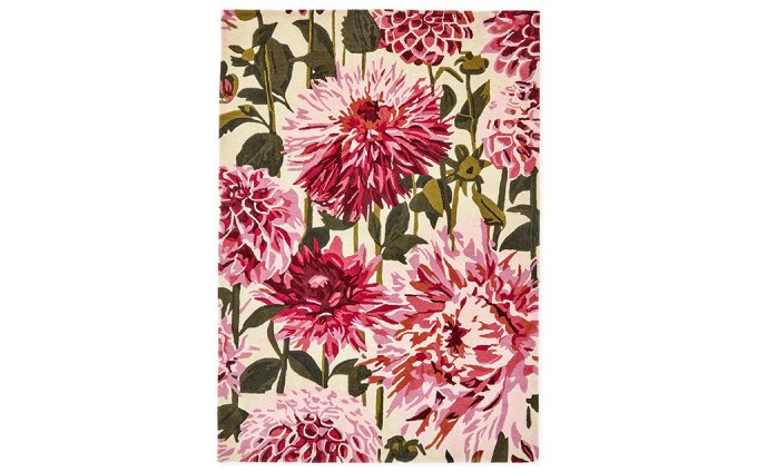 Harlequin Dahlia Rug - Fuschia/Palm