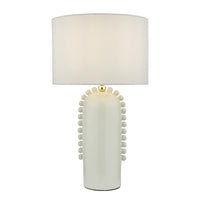 Dolce Table Lamp White Ceramic With Shade