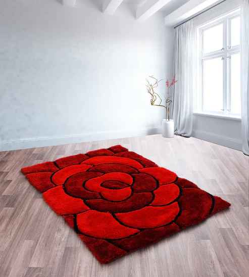 3D Carved Rose Rugs