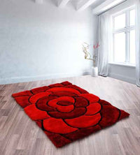 3D Carved Rose Rugs
