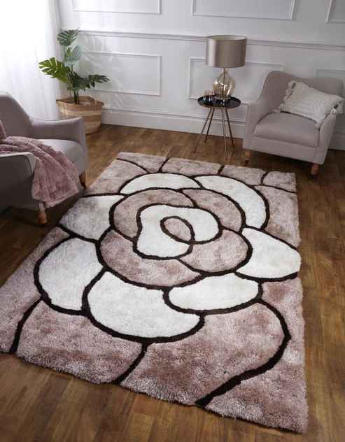 3D Carved Rose Rugs