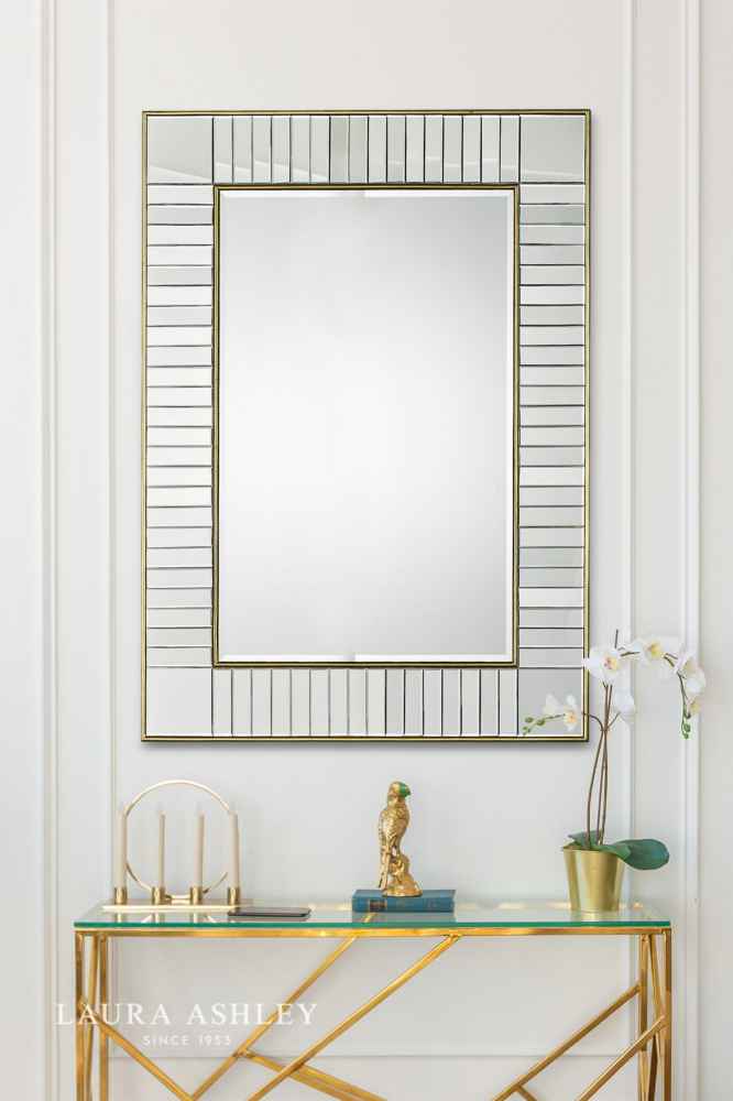 Laura Ashley Clemence Mirror Collection - Gold Leaf