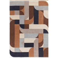 Matrix Rug - Klotski Terracotta MAX88