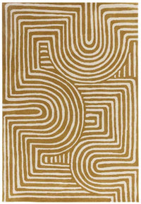 Reef Rug - Curve Ochre RF28