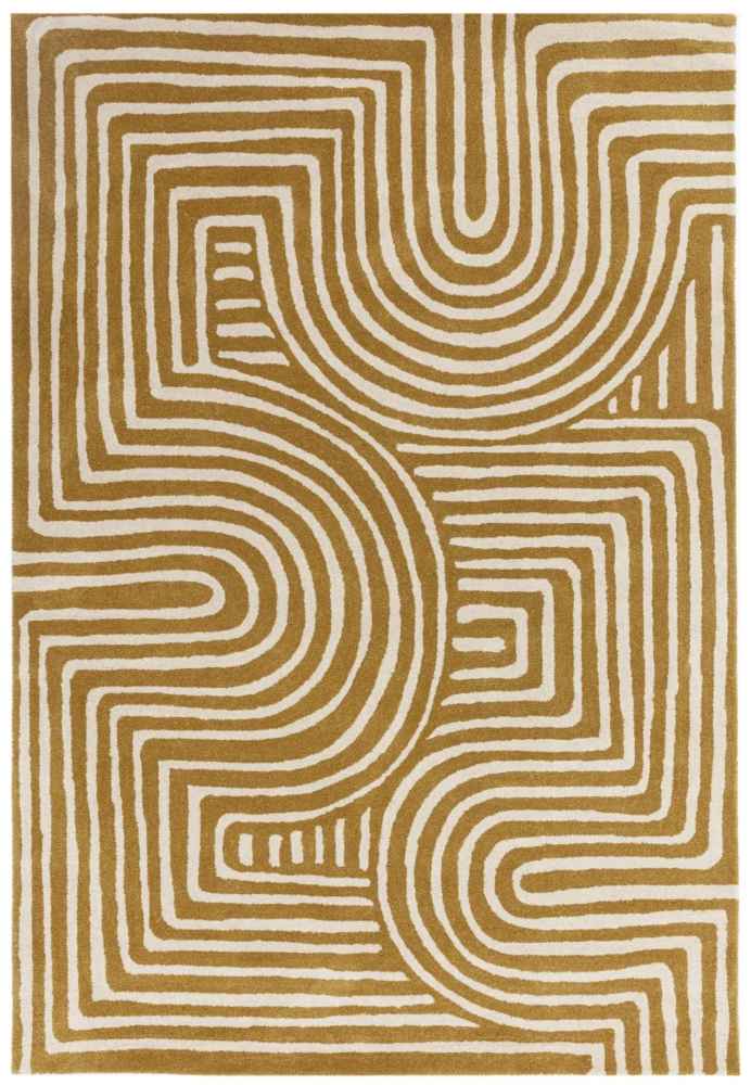 Reef Rug - Curve Ochre RF28