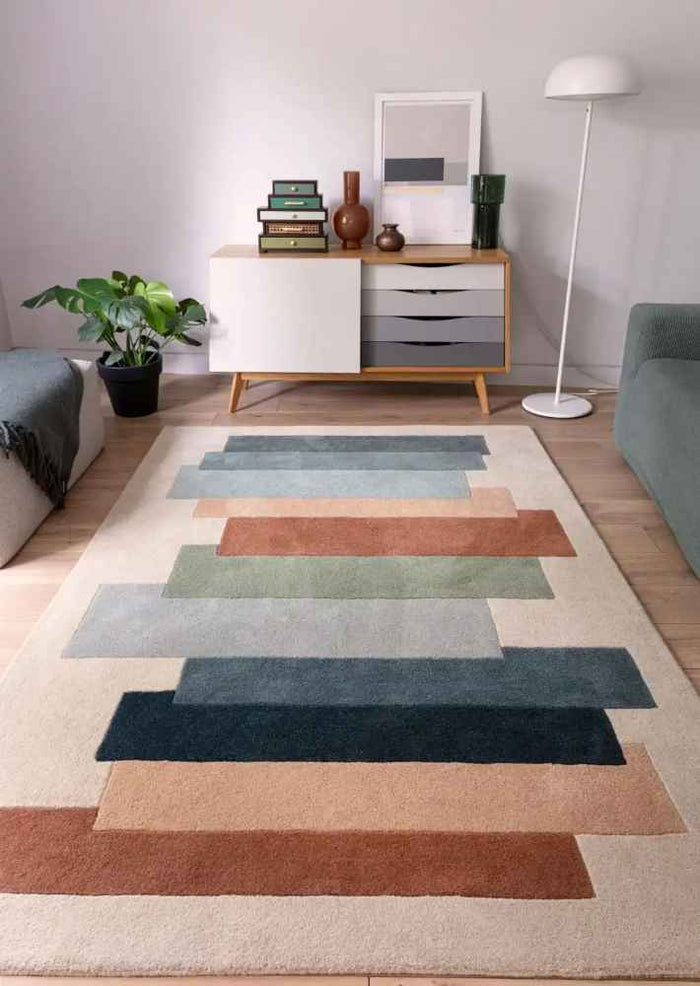 Reef Rug - Stacks Green RF32