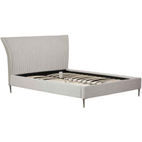 Pleated Bedstead - Silver