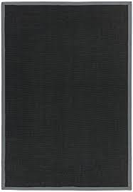 Sisal Rug - Black/Grey Border