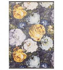 Floretta Rug Mineral/Charcoal and Blush