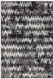 Nova Rug - Chevron Black