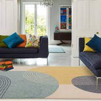 Muse Rug - Blue Retro MU15
