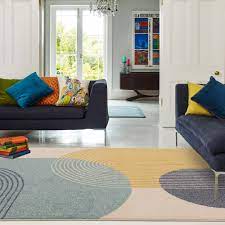 Muse Rug - Blue Retro MU15