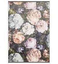 Floretta Rug Mineral/Charcoal and Blush