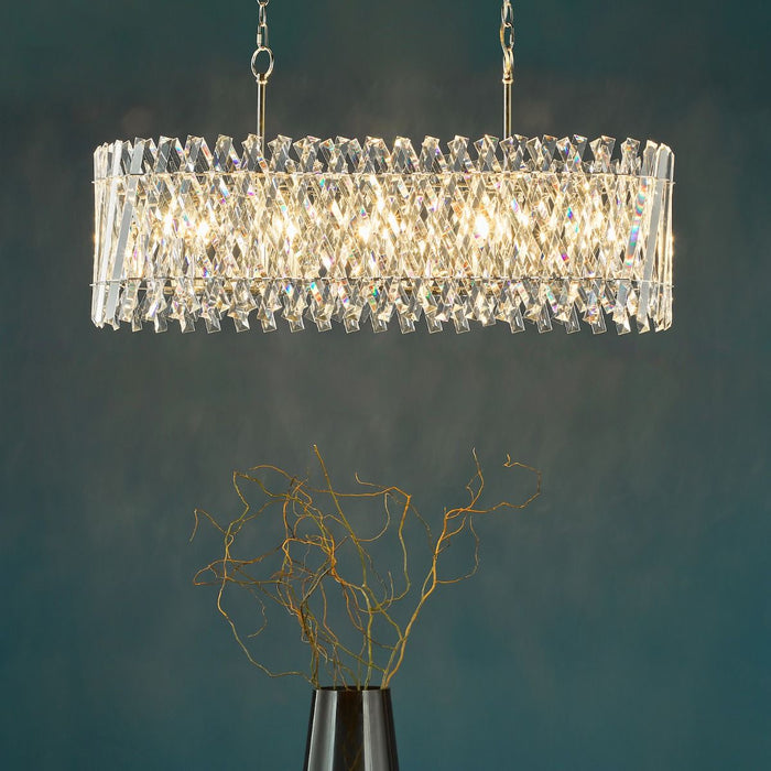 Entwine Lighting Collection - Polished Nickel and Crystal