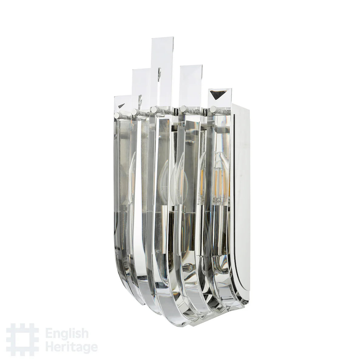 Eltham Lighting Collection - Polished Nickel and Crystal
