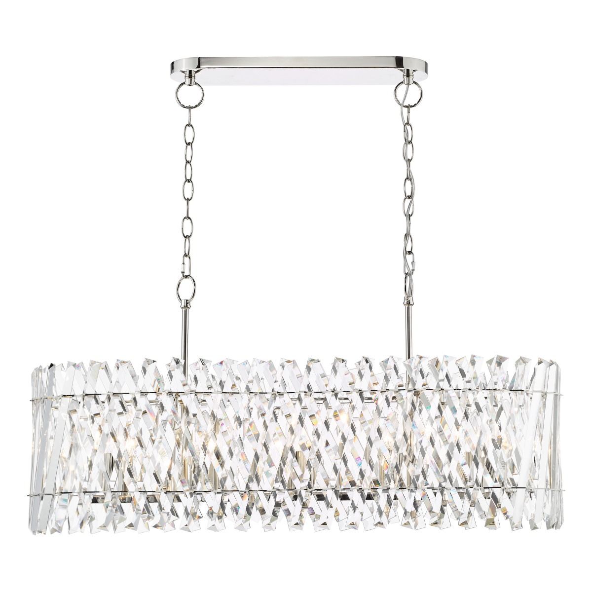 Entwine Lighting Collection - Polished Nickel and Crystal