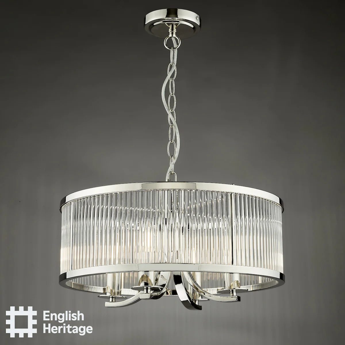 Eltham Lighting Collection - Polished Nickel and Crystal
