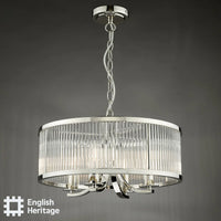 Eltham Lighting Collection - Polished Nickel and Crystal