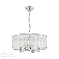 Eltham Lighting Collection - Polished Nickel and Crystal