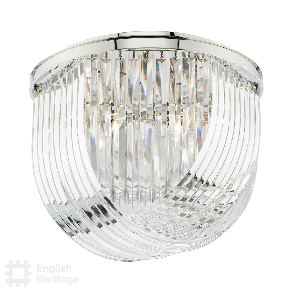 Eltham Lighting Collection - Polished Nickel and Crystal
