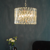 Entwine Lighting Collection - Polished Nickel and Crystal
