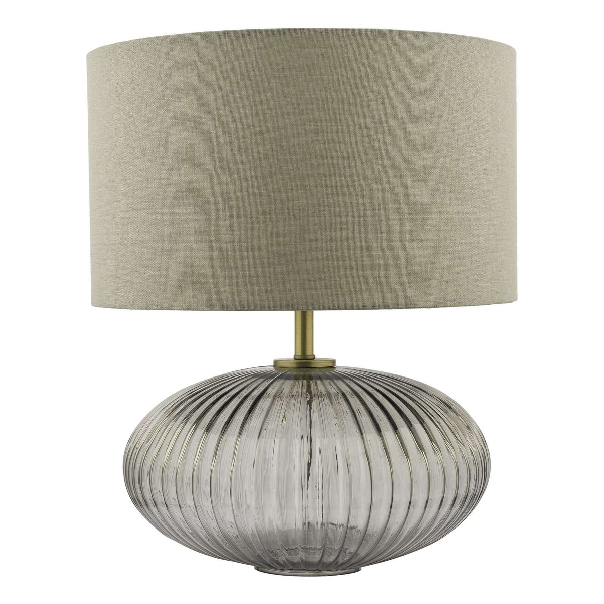 Edmond Lighting Collection - Smoked Glass/Antique Brass