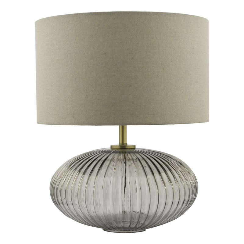 Edmond Lighting Collection - Smoked Glass/Antique Brass