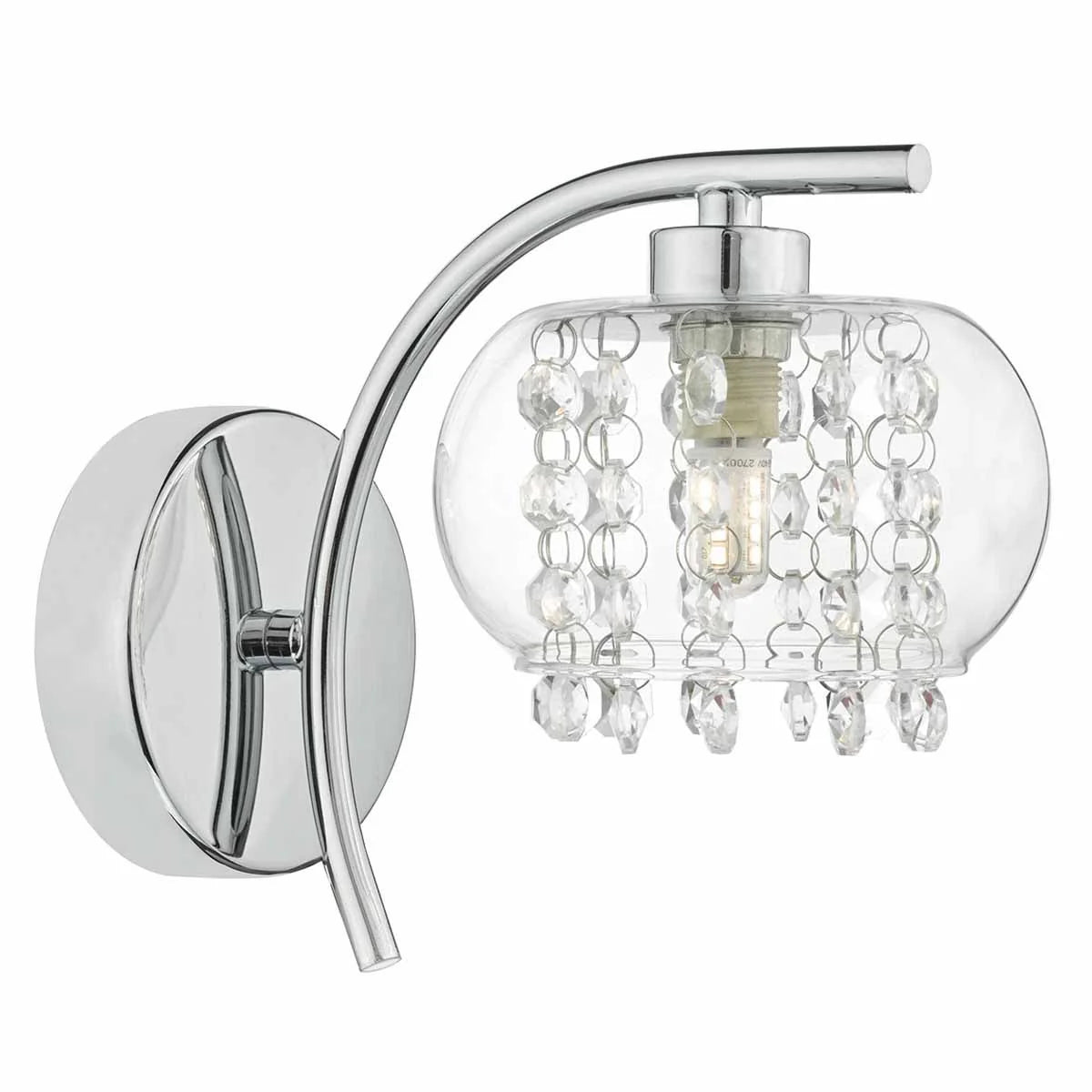 Elma Lighting Collection Polished Chrome & Glass