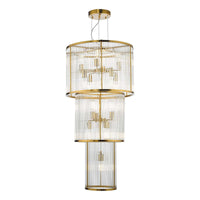 Eleanor 15 Lighting Collection Natural Brass Glass
