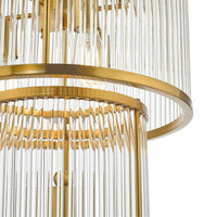 Eleanor 15 Lighting Collection Natural Brass Glass