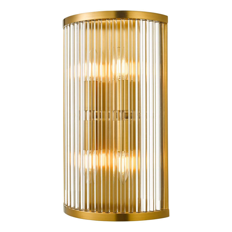 Eleanor 15 Lighting Collection Natural Brass Glass